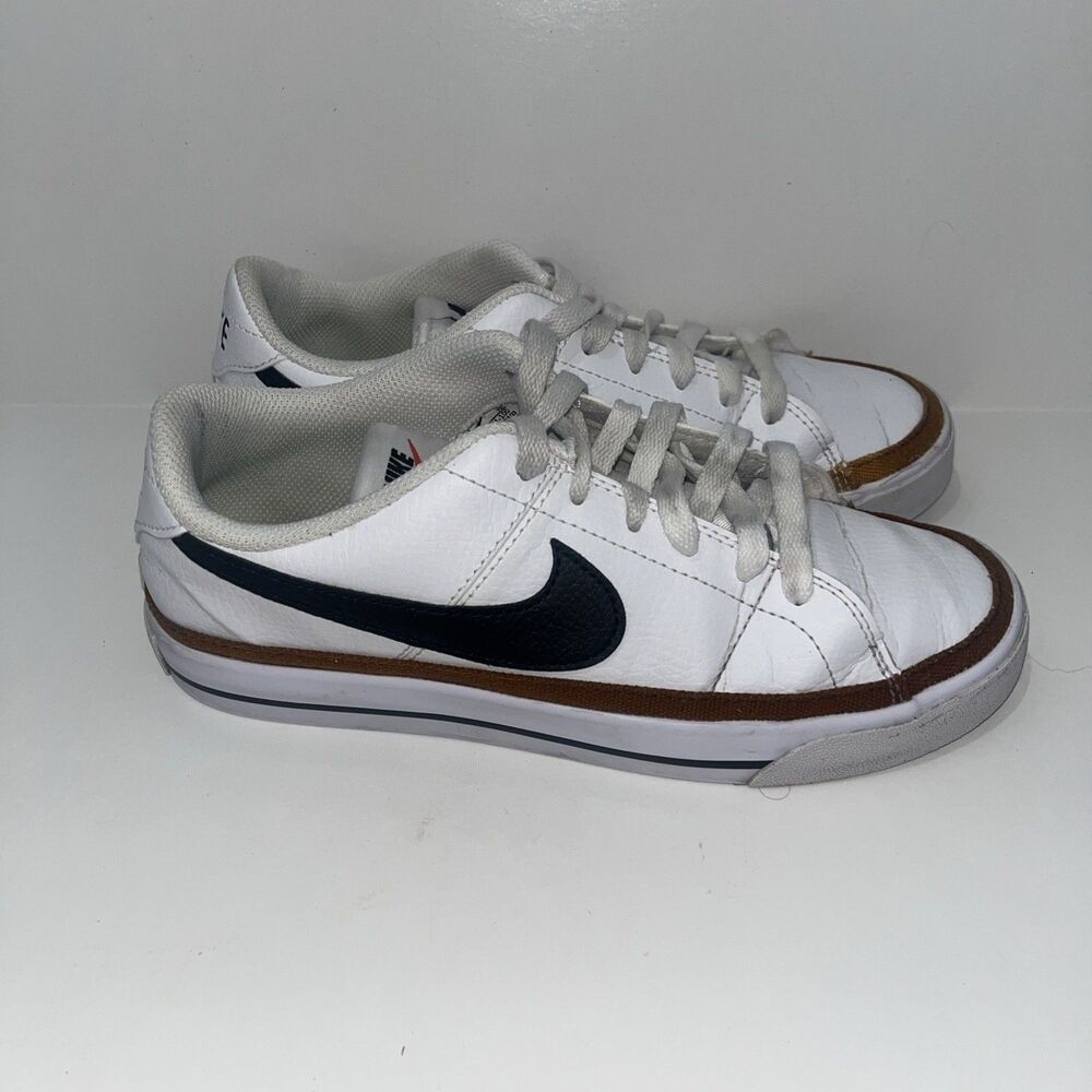 Nike Women’s Court Legacy Next Nature Sneakers White/Desert Ochre/Black Size 6.5